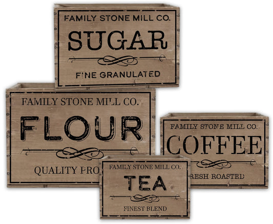 Vintage Kitchen: Stone Mill Advertising Boxes (4 boxes)