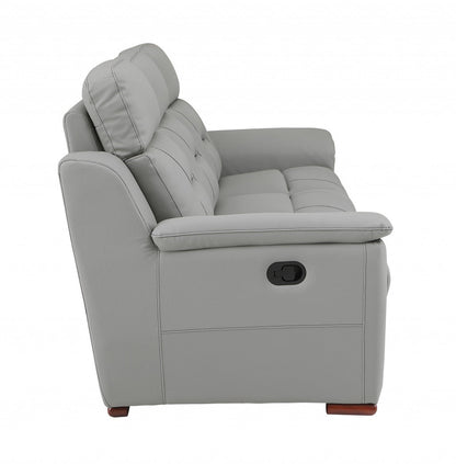 41inches Grey Fascinating Leather Reclining Chair.