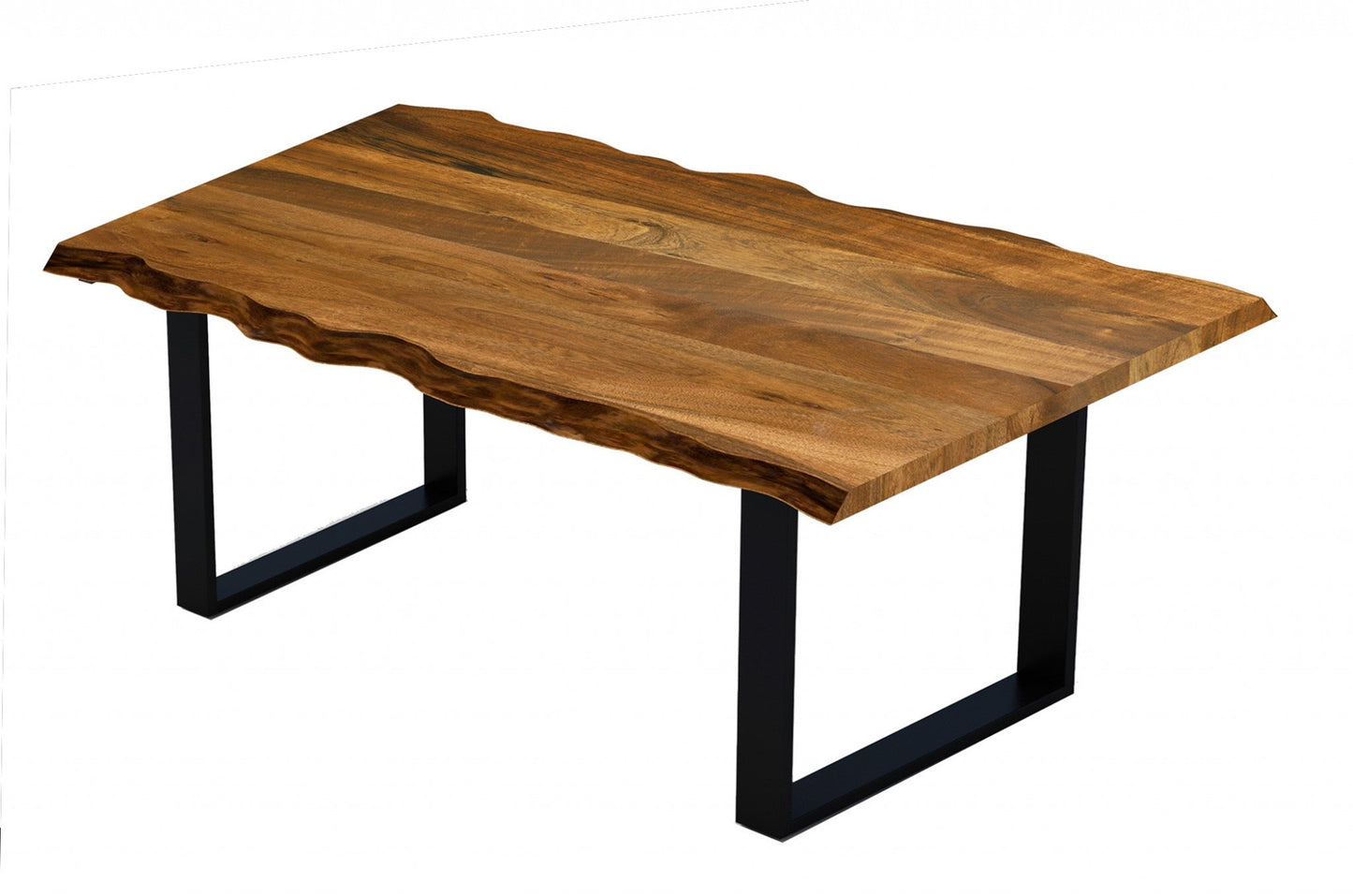 63inches Modern Rustic Real Wood Live Edge Dining Table